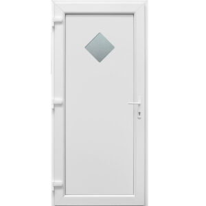 Bejárati ajtó Barcelona fehér PVC műanyag