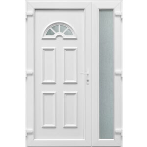 Bejárati ajtó Ibiza kétszárnyú fehér PVC