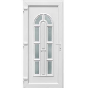 Bejárati ajtó Korfu 8 fehér PVC