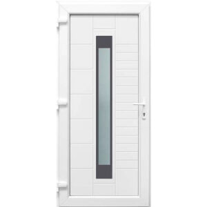 Los Angeles PVC fehér-szürke bejárati ajtó