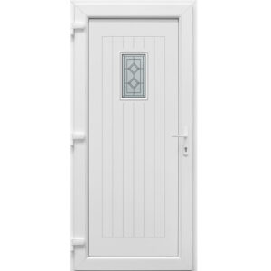 Bejárati ajtó Rodosz fehér PVC